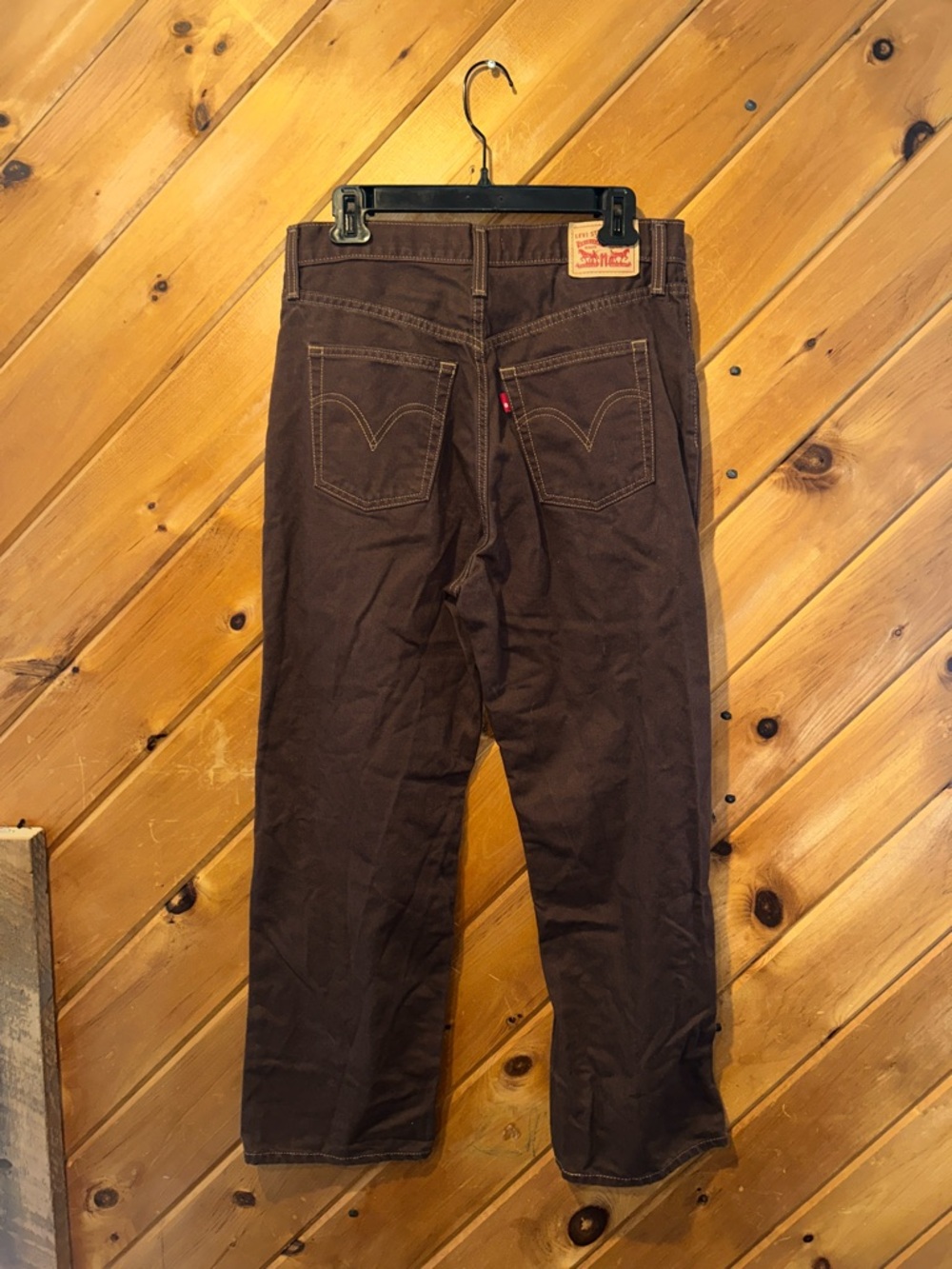 Levi's Ultra-High Rise Ribcage Straight Ankle Brown Coffee Jeans - Picture 7 of 7